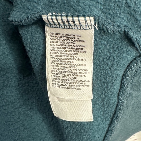 The North Face Women's Teal and Gray Zip-Up Hoodie - Picture 7 of 8